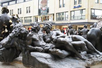 Fountain of the matrimonial carousel in Nuremberg
