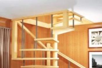 Making a wooden spiral staircase for your home with your own hands
